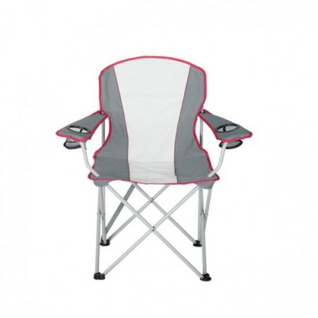 Ozark Trail, Adult Oversized Quad Chair, 9.2lbs, off White & Gray