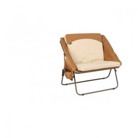 Ozark Trail Camping Chair, Brown and Beige, Adult, 16.4lbs
