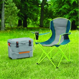 Ozark Trail Oversized Quad Chair for Outdoor, Blue