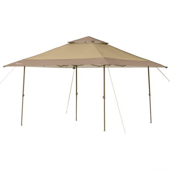 Ozark Trail 13\' x 13\' Beige Instant Outdoor Canopy with UV Protection