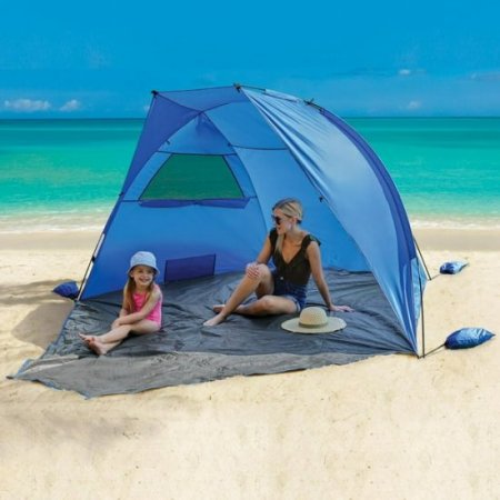 Ozark Trail 9 Ft. x 6 Ft. Privacy Sun Shelter For Beach And Park, 5.9 lbs., Blue
