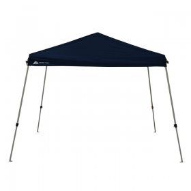 Ozark Trail 10' x 10' Instant Pop-up Slant Leg Canopy Outdoor Shading Shelter, Dusty Blue
