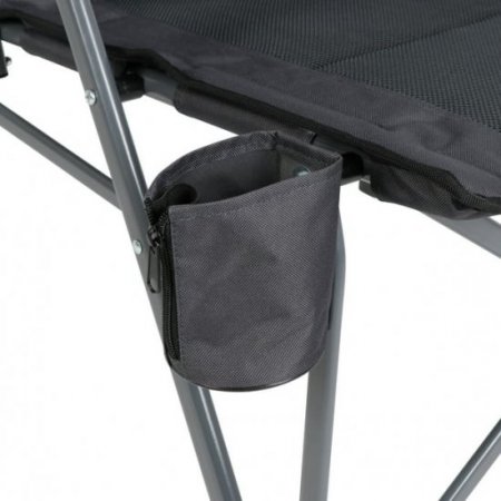 Ozark Trail High Back Hard Arm Camping Chair, Adult, Gray