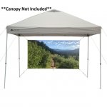 Ozark Trail Outdoor Shade Wall/Projector Screen Canopy Accessory, White 87.2in. x 49in.-Straight Leg Canopy