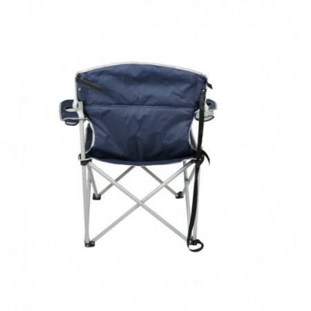 Ozark Trail Big and Tall Chair with Cup Holders, Blue, Adult