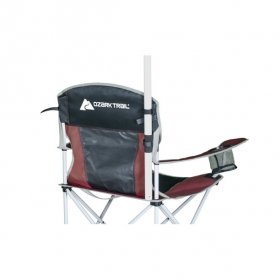 Ozark Trail Oversized Quad Chair with Cup Holders - Red Balm