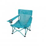 Ozark Trail Quad Folding Beach Chair, Adult, Aqua