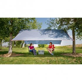 Ozark Trail Multi-Purpose Tarp Shelter, 12' x 12' with Steel Poles