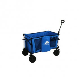 Ozark Trail All-Terrain Big Bucket Cart Wagon, Assm Height 27", Blue