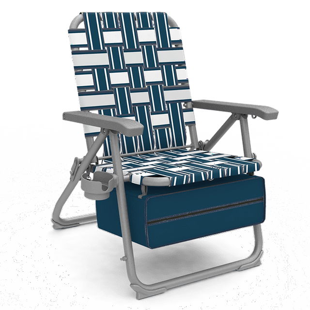 Ozark Trail Folding Web Chair with Cooler - Blue